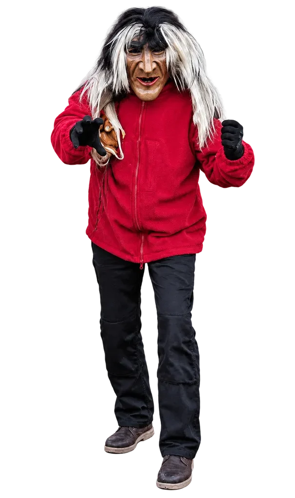 Huzler Male Freigestellte Figur der Huzler Hexa, der Wächter aus dem Huzler, s Dachtler Huzler Male.